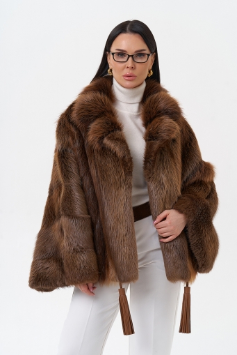 Миниатюра фотографии Болеро из меха бобра