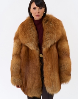 Купить Шуба из рыжей лисы в каталоге без категории