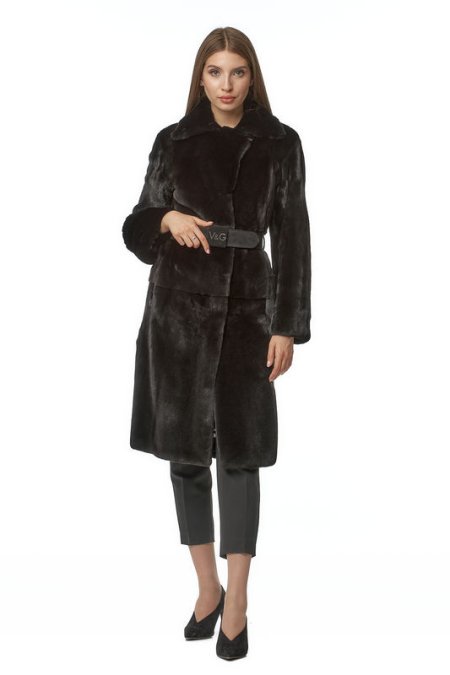 Купить Шуба из норки с воротником в каталоге