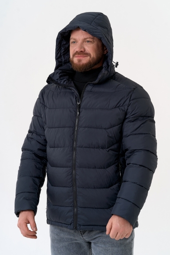 Миниатюра фотографии Мужской пуховик с капюшоном 
