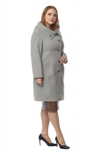 Миниатюра фотографии Женское пальто из текстиля с капюшоном