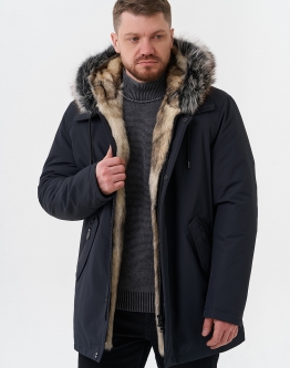 Купить Парка мужская на мехе из волка в каталоге