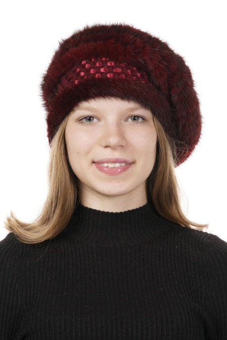 Купить Шапка женская из норки в каталоге