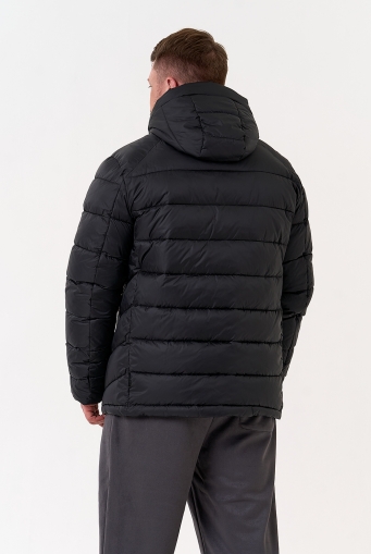 Миниатюра фотографии Мужской пуховик черного цвета