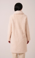 Миниатюра фотографии Пальто из овечьей шерсти двубортное с английским воротником