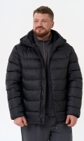Миниатюра фотографии Мужской пуховик черного цвета