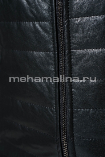 Миниатюра фотографии Куртка бомбер из эко кожи