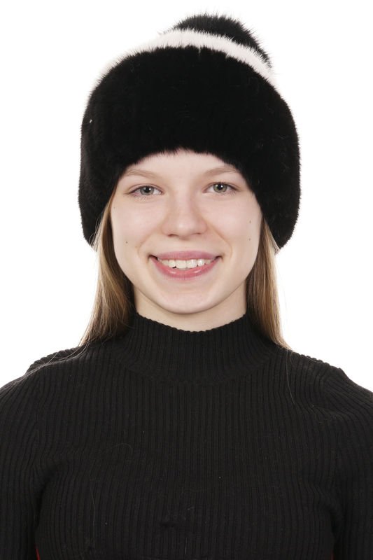 Миниатюра фотографии Шапка женская из норки