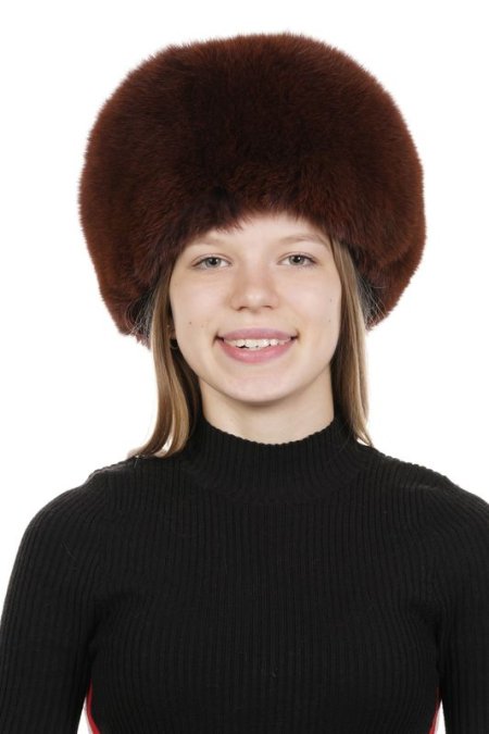 Купить Шапка женская из песца в каталоге