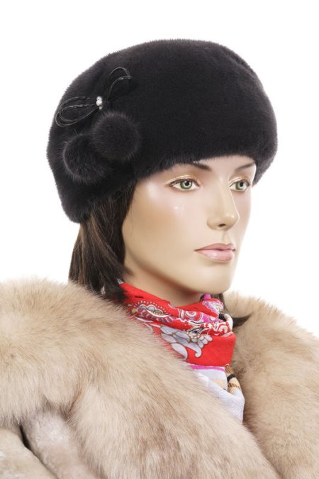 Купить Шапка женская из норки в каталоге