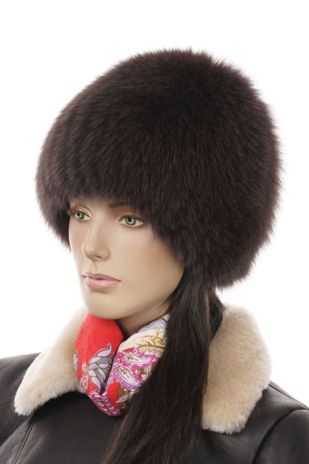 Купить Шапка женская из песца в каталоге