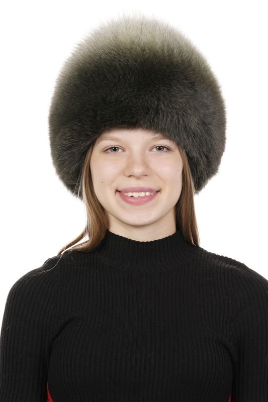 Миниатюра фотографии Шапка женская из песца
