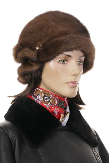 Купить Шапка женская из норки в каталоге