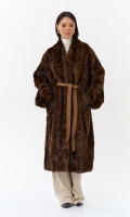 Миниатюра фотографии Шуба из меха норки с поясом