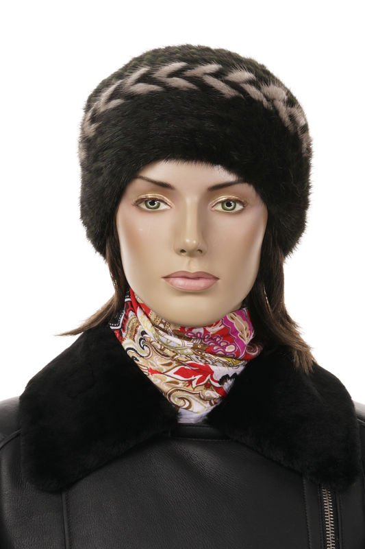 Миниатюра фотографии Шапка женская из норки