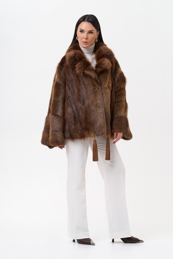 Миниатюра фотографии Болеро из меха бобра