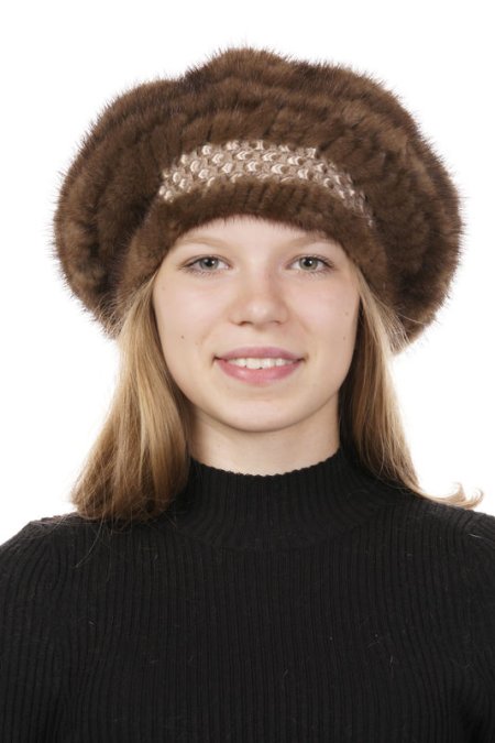Купить Шапка женская из норки в каталоге