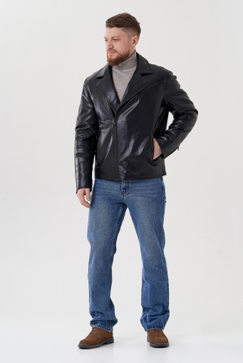 Миниатюра фотографии Мужская куртка - косуха из эко кожи 