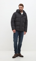 Миниатюра фотографии Мужской пуховик черного цвета 