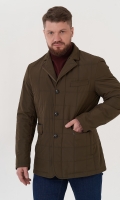 Миниатюра фотографии Мужская стеганая куртка цвета хаки