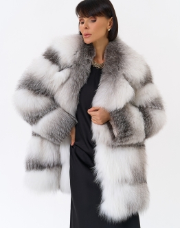 Купить Шуба из белой лисы в каталоге без категории