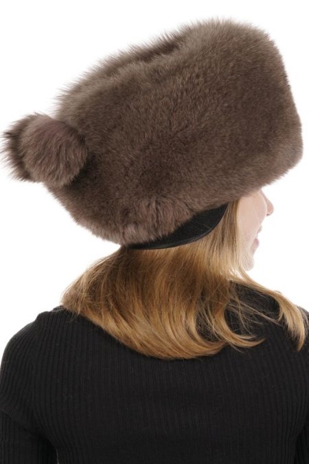 Купить Шапка женская из песца в каталоге