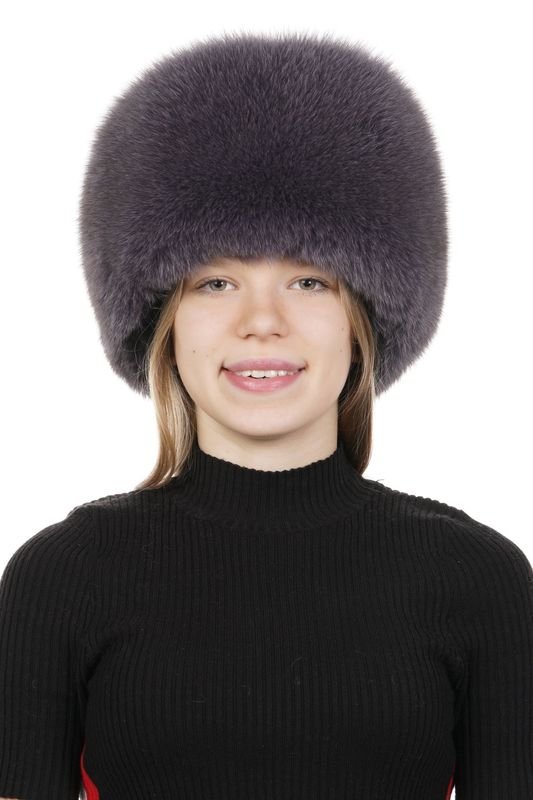 Миниатюра фотографии Шапка женская из песца