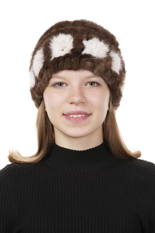 Миниатюра фотографии Шапка женская из норки
