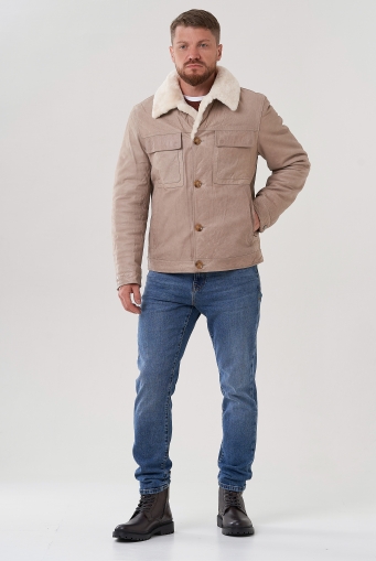 Миниатюра фотографии Куртка мужская из натуральной кожи