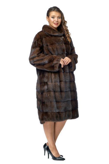 Купить Шуба из норки с воротником в каталоге