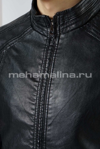 Миниатюра фотографии Куртка из эко кожи на молнии