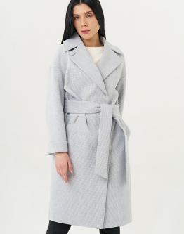 Купить Светлое женское пальто с английским воротником в каталоге