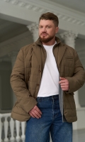 Миниатюра фотографии Мужской пуховик со съемной манишкой