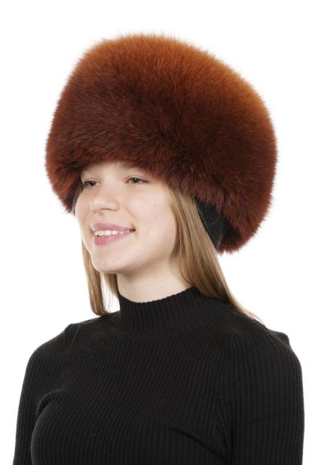 Купить Шапка женская из песца в каталоге