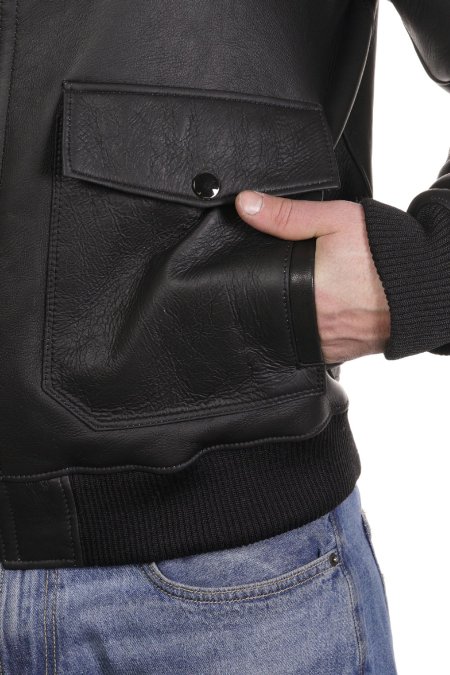 Купить Дубленка мужская из натуральной овчины с воротником в каталоге
