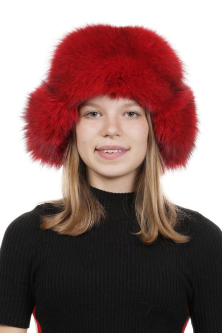 Купить Шапка женская из песца в каталоге