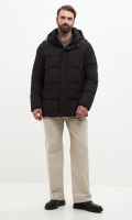 Миниатюра фотографии Мужской пуховик черного цвета