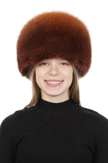 Купить Шапка женская из песца в каталоге