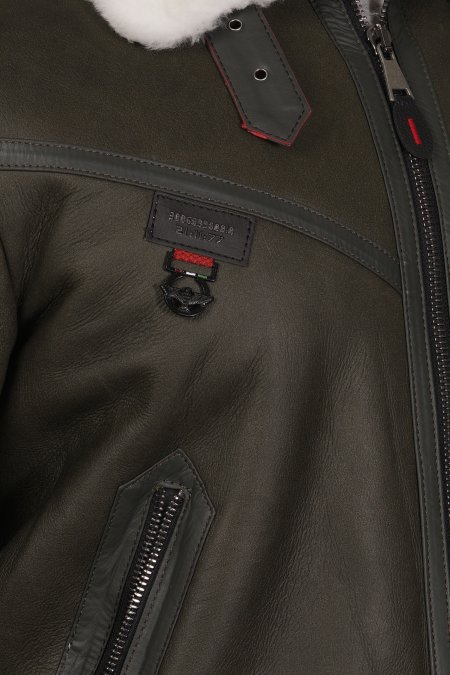 Купить Дубленка мужская из натуральной овчины с воротником в каталоге