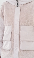Миниатюра фотографии Женская куртка комбинированная с шерстью