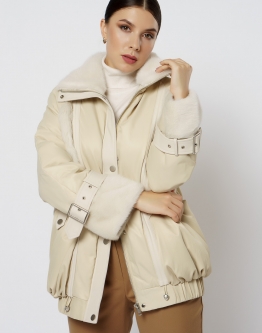 Купить Женский пуховик с норкой в каталоге