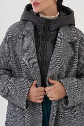 Миниатюра фотографии  женское ворсовое пальто 