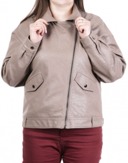 Купить Женская кожаная куртка из эко-кожи с воротником в каталоге