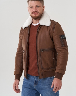 Купить Мужская куртка из натуральной кожи  в каталоге