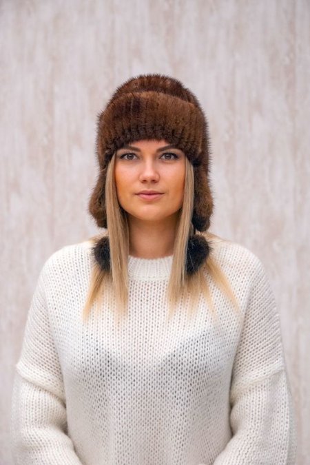 Купить Шапка женская из норки в каталоге