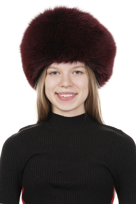 Миниатюра фотографии Шапка женская из песца
