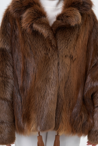 Миниатюра фотографии Болеро из меха бобра