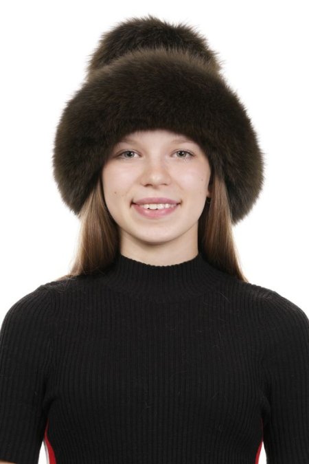 Купить Шапка женская из песца в каталоге