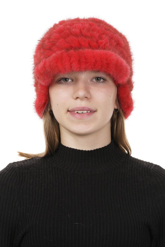 Миниатюра фотографии Шапка женская из норки