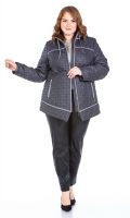 Миниатюра фотографии Пуховик женский из текстиля с капюшоном